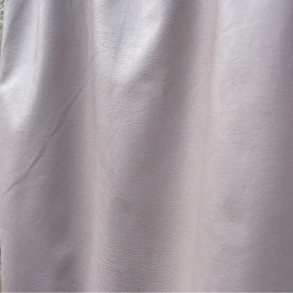 Express Skirt Faux Leather High Waisted Pencil Skirt Pink Paper Bag Stretch NWT - Picture 7 of 8